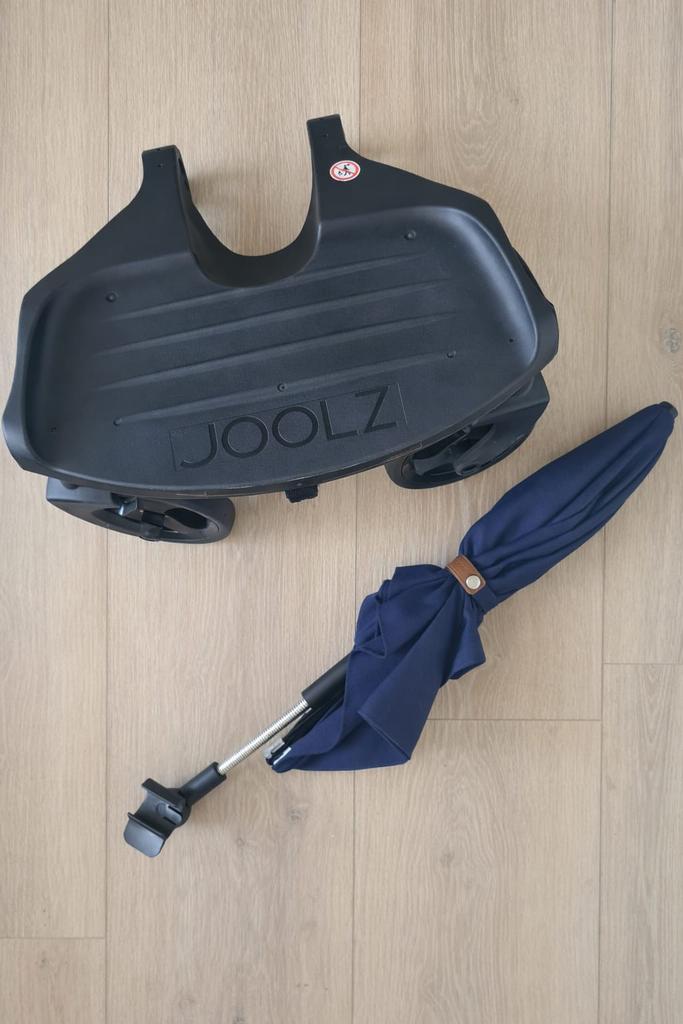 Blauwe Joolz Geo 2 Combi Kinderwagen + Extra’s, Zo goed als nieuw, Verstelbare duwstang, Ophalen, Kinderwagen
