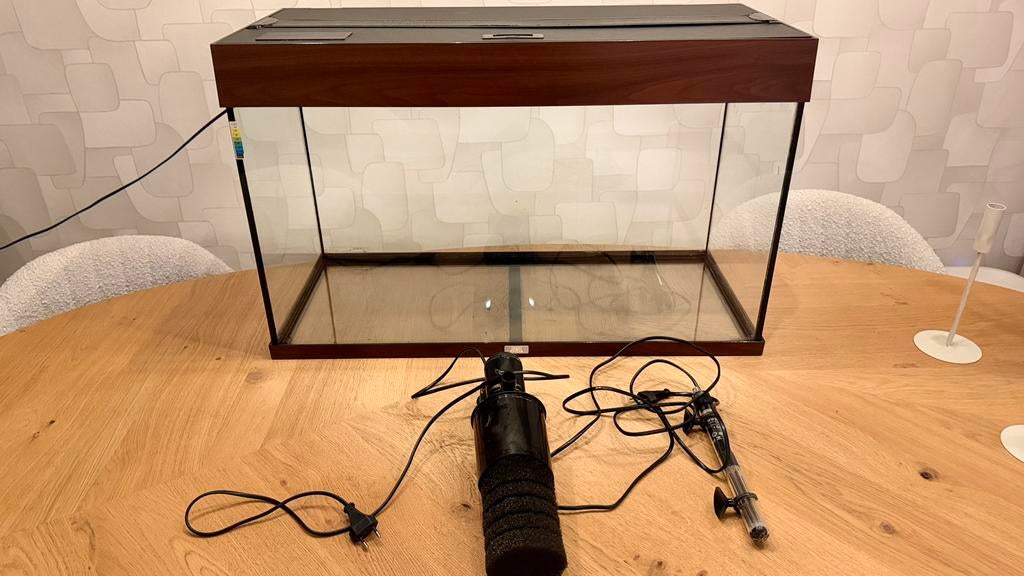 Juwel rio 125 donkerbruin, Ophalen, Gebruikt, Leeg aquarium
