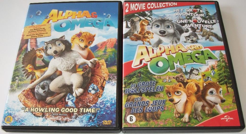 Dvd *** ALPHA & OMEGA *** 2 stuks, Cd's en Dvd's, Tekenfilm, Ophalen of Verzenden, Zo goed als nieuw, Alle leeftijden