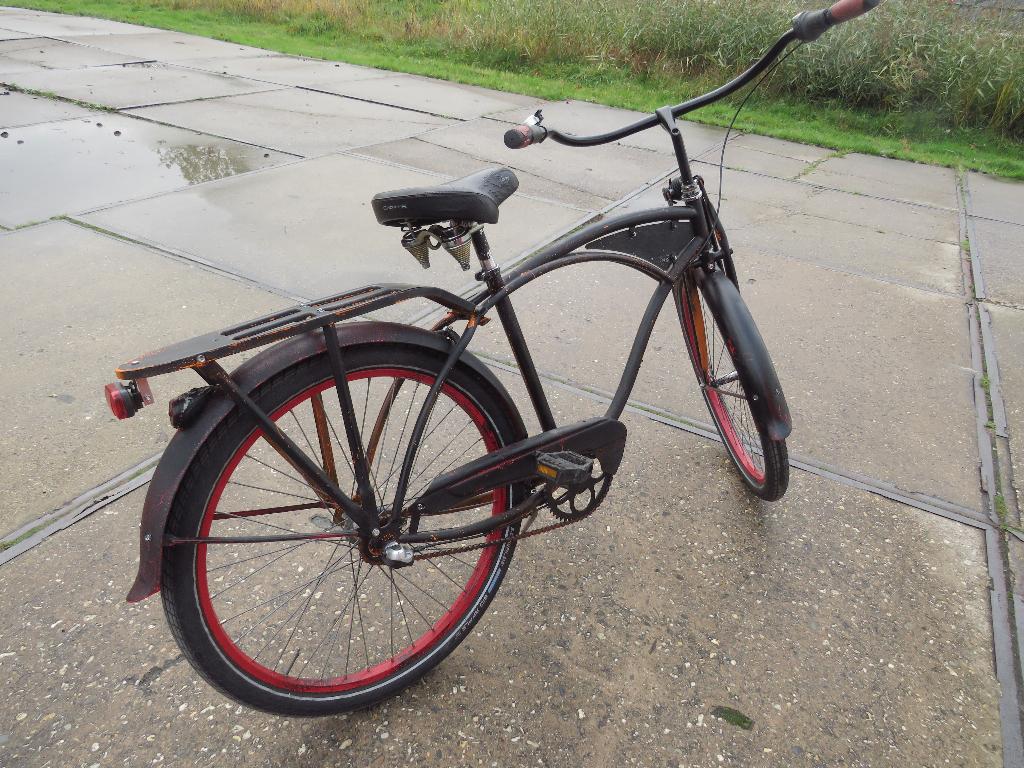 chopper fiets nexus 3 versnellingen rode velgen vintage?, Ophalen, Gebruikt, Overige merken, Versnellingen