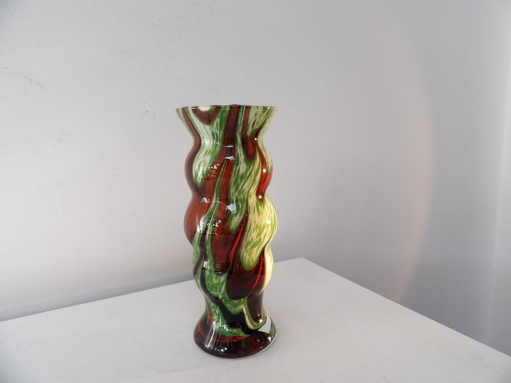 Murano Vaasje Sixties, Carlo Moretti, opaline, Ophalen of Verzenden