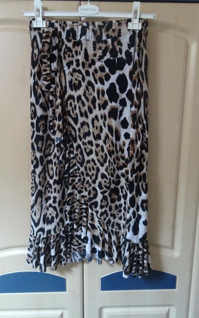 Dames panterprint rok., Bruin, Ophalen of Verzenden, Zo goed als nieuw, Maat 36 (S)