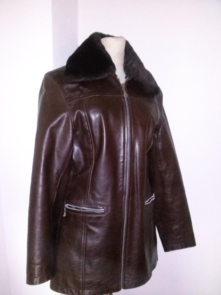 jas / van Leer, Ophalen, Zo goed als nieuw, Maat 36 (S), Bruin