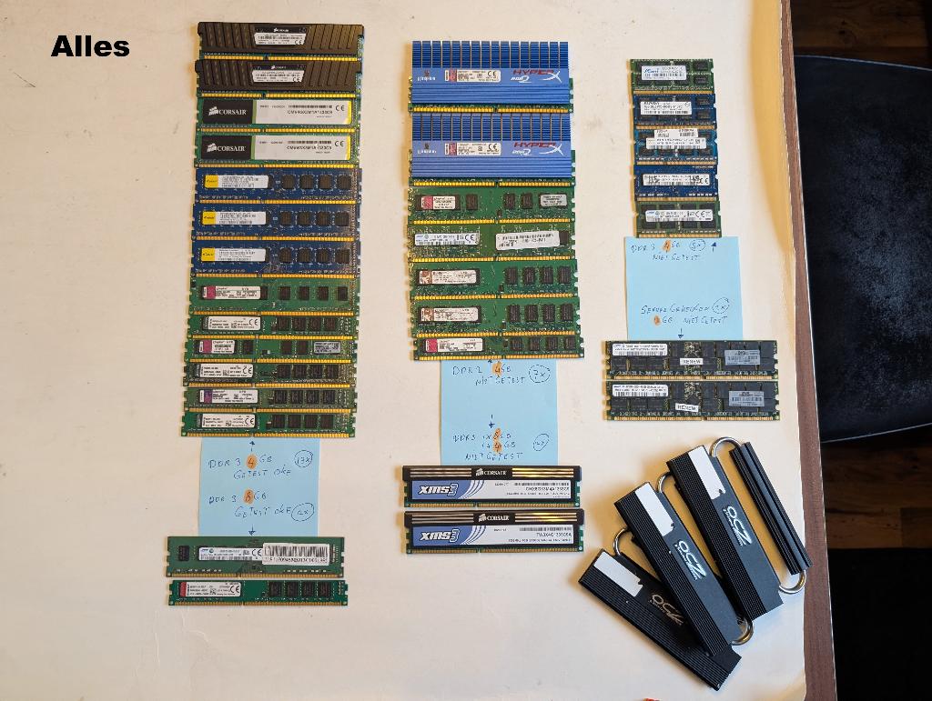 Geheugen ram DDR2 en DDR3 4 en 8 GB, Computers en Software, Gebruikt, DDR3, Ophalen of Verzenden, Desktop