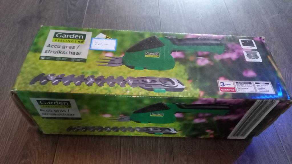 Garden Feelings Accu Gras- en Struikschaar, Tuin en Terras, Ophalen, Zo goed als nieuw, Accu