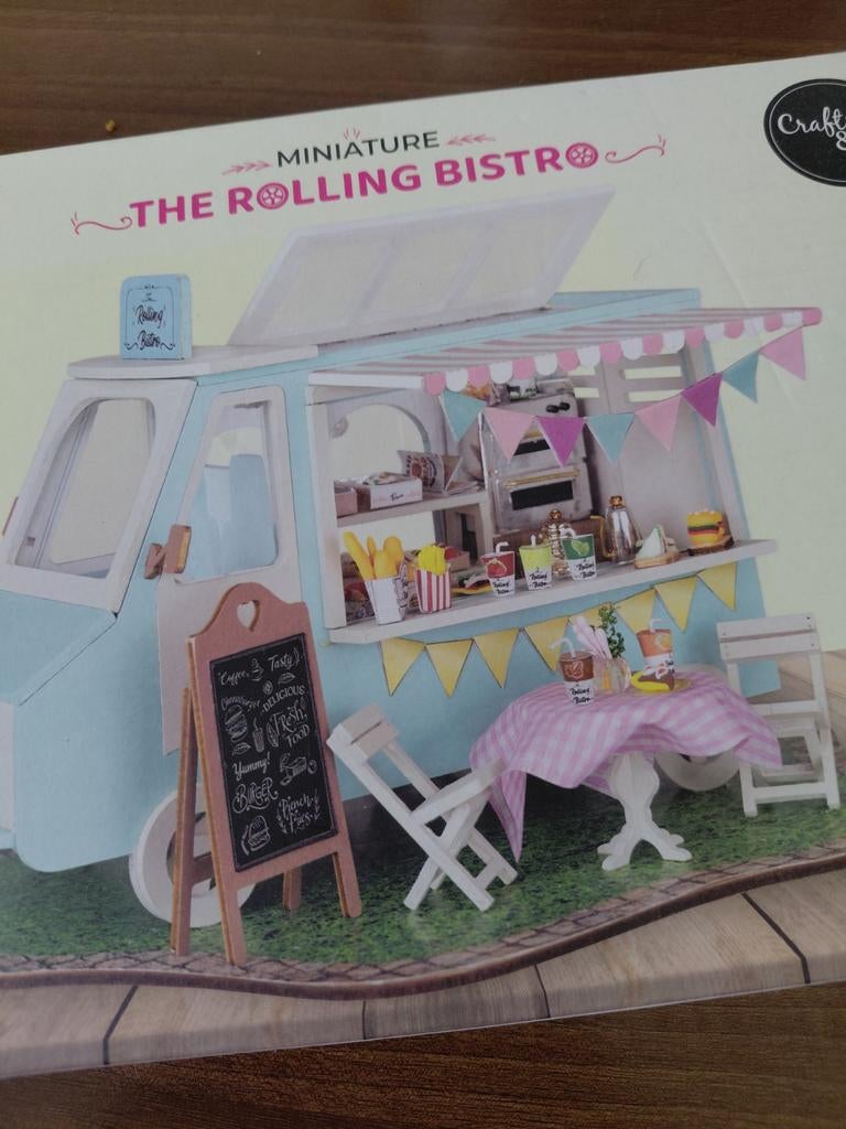 Miniatuurhuis Bouwpakket - Rolling Bistro, Hobby en Vrije tijd, Modelbouw | Overige, Ophalen of Verzenden