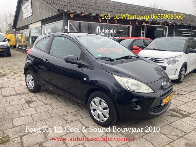FORD Ka 1.2 51KW 2010 Cool & Sound Airco, Stof, Gebruikt, 1242 cc, 4 cilinders