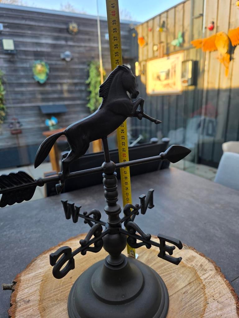 Vintage Windwijzer Steigerend Paard, Ophalen of Verzenden, Gebruikt