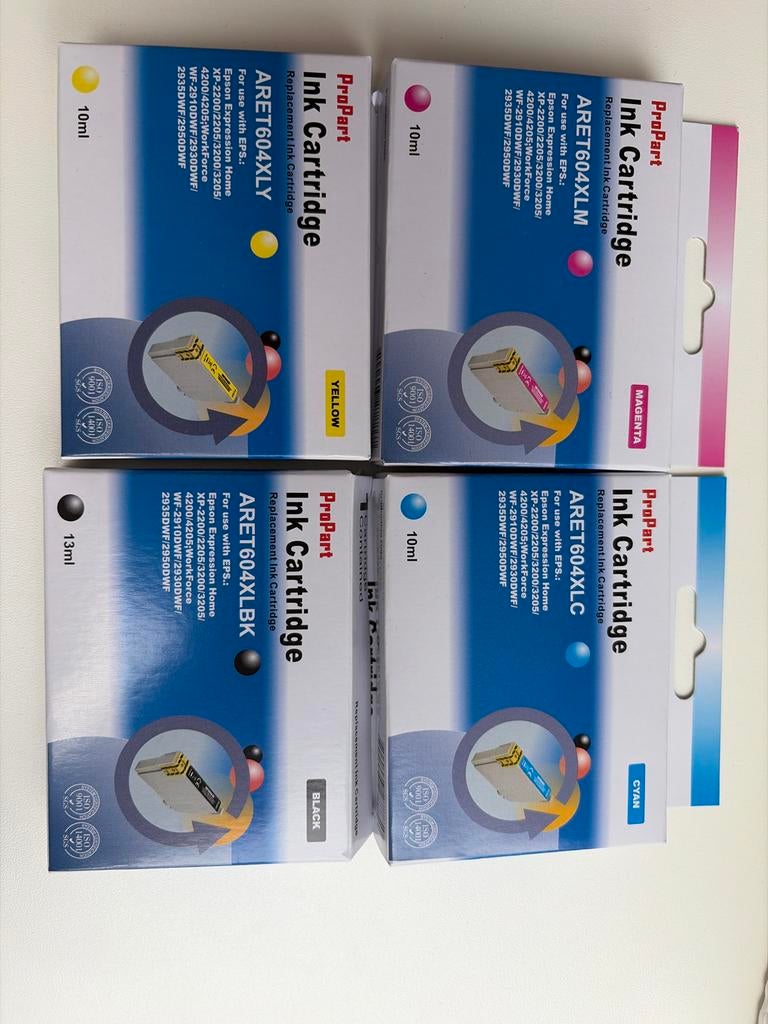 ProPart Inktcartridges voor Epson printers (set van 4), Ophalen of Verzenden, Nieuw, Cartridge