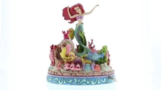 Disney traditions Ariël Under the Sea muziekdoos, Ophalen of Verzenden, Pocahontas of Kl. Zeemeermin, Zo goed als nieuw, Beeldje of Figuurtje