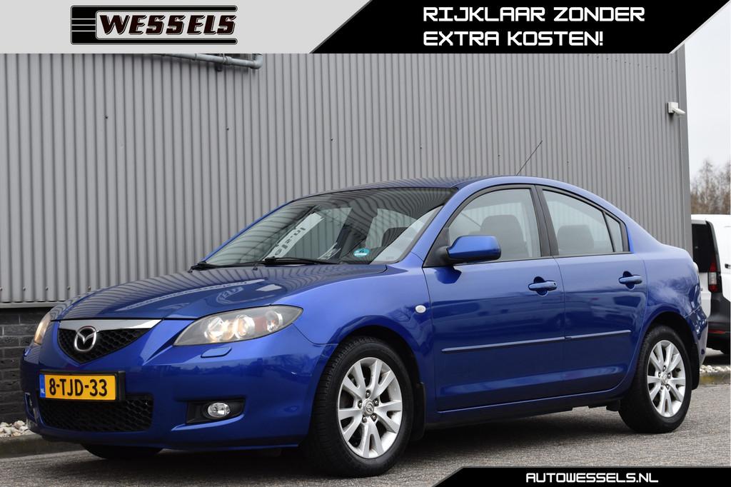 Mazda 3 Sedan 1.6 S-VT Sense Uniek! Automaat, 1e eigenaar, S, Auto's, Stof, Gebruikt, 4 cilinders, Blauw