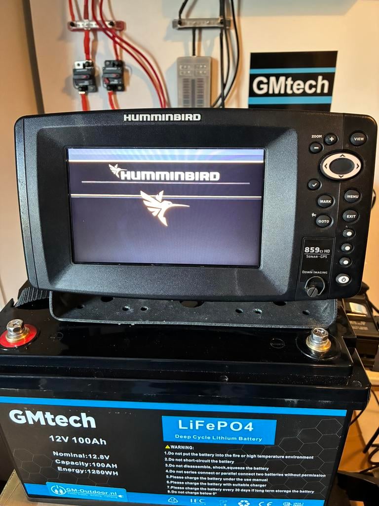 Hummingbird 859 HD GPS plotter fishfinder dieptemeter radar, Watersport en Boten, Navigatiemiddelen en Scheepselektronica, Gebruikt