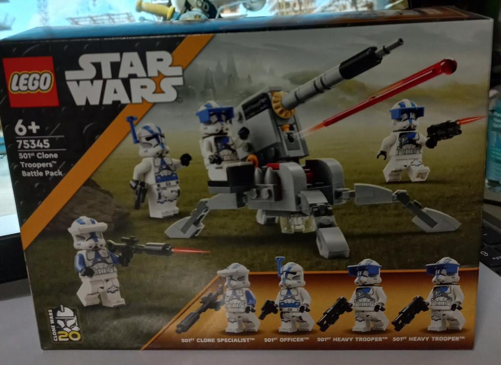 Lego Star Wars 75345 501st Clone Trooper battle pack = 12, Ophalen of Verzenden, Nieuw