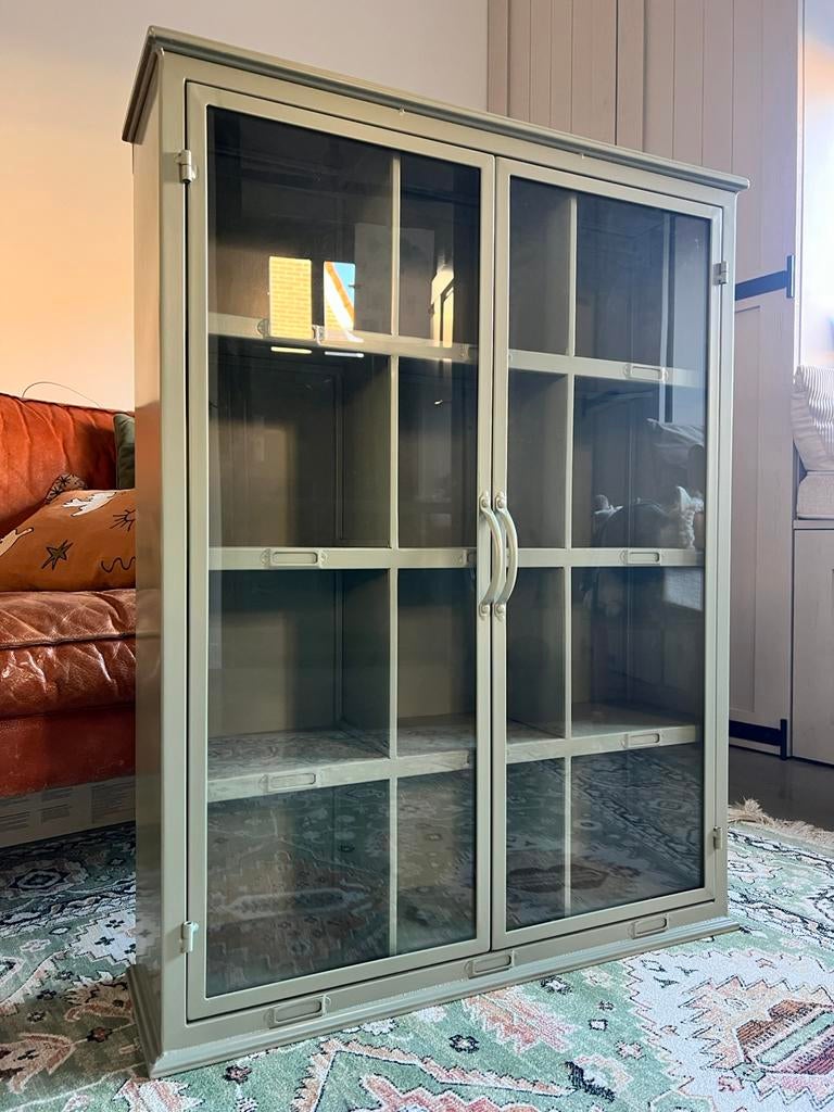 NIEUW! 2 x Maisons du monde wandkast saliegroen, Ophalen, 50 tot 100 cm, Zo goed als nieuw, Minder dan 100 cm