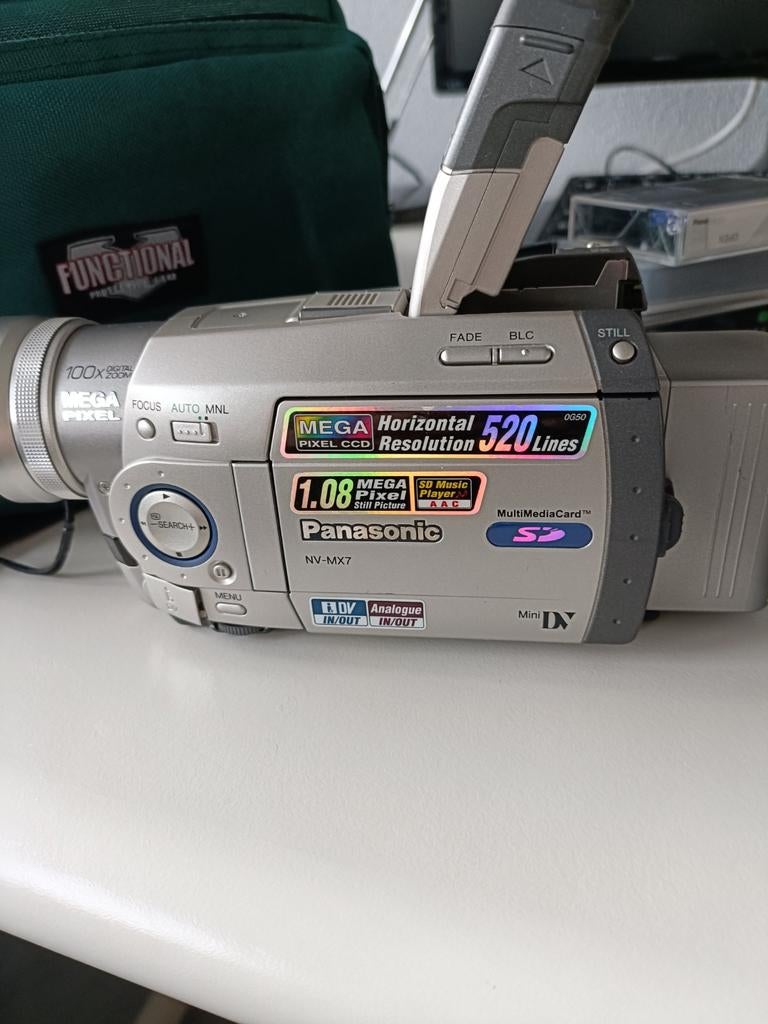 Panasonic filmcamera NV-MX7 met tas en accessoires, Ophalen of Verzenden