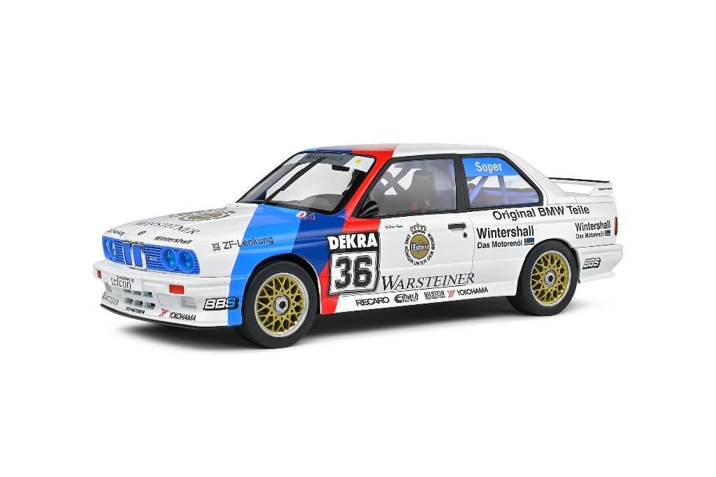 BMW E30 M3 – DTM – 1989 – #36 Soper, Hobby en Vrije tijd, Modelauto's | 1:18, Ophalen of Verzenden, Nieuw, Auto, Solido