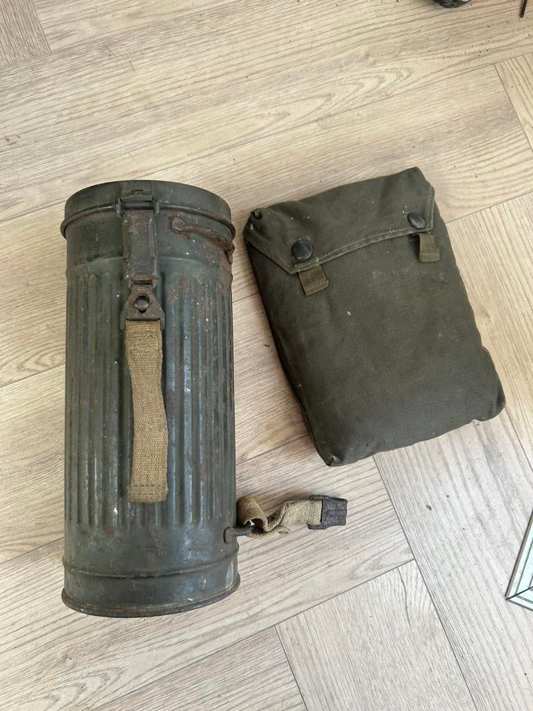 Gasmasker setje EBU 1944 , ww2, Verzamelen, Militaria | Tweede Wereldoorlog, Ophalen of Verzenden, Nederland, Overige typen
