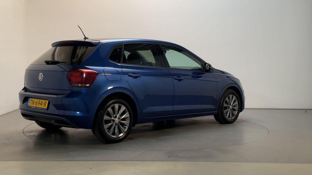 Volkswagen Polo 1.0 TSI Highline Camera Climate Control, Voorwielaandrijving, Stof, Met garantie (alle), Blauw