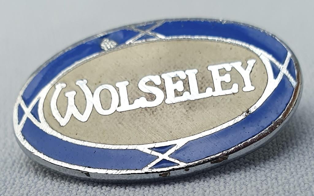 Wolseley, geëmailleerde broche, Verzenden, Zo goed als nieuw, Transport, Speldje of Pin