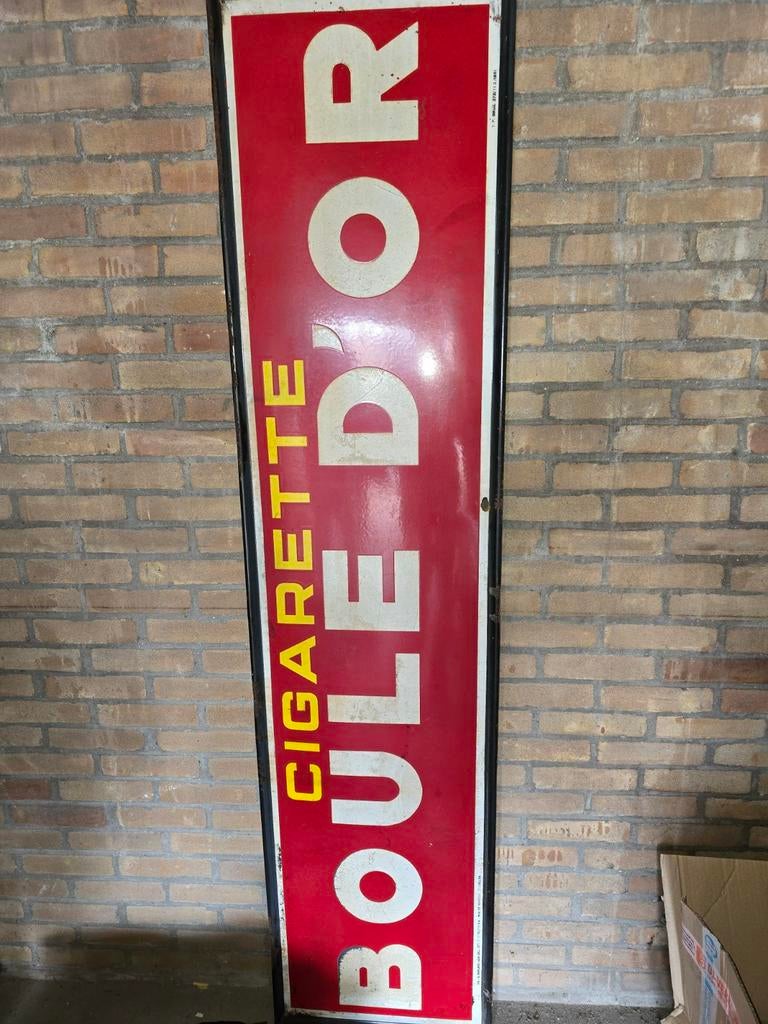 Emaille bord Boule D'Or Sigaretten, Ophalen of Verzenden