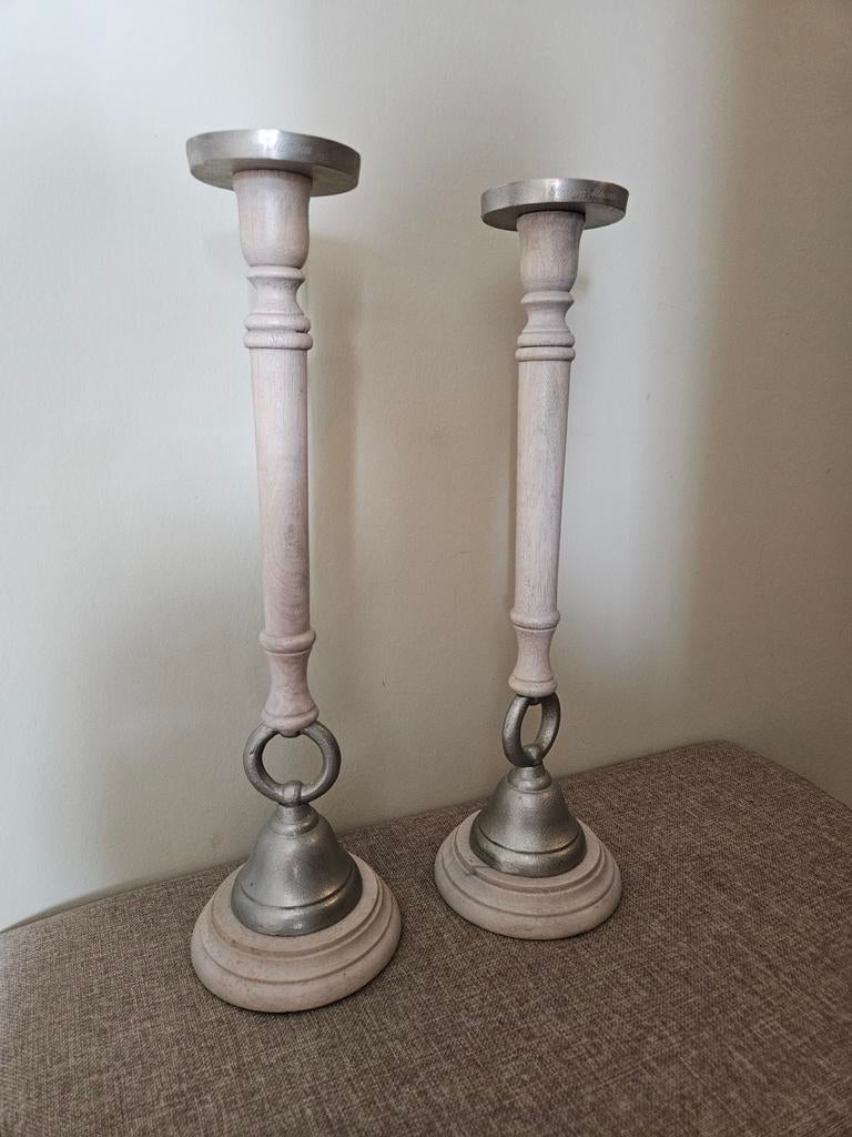 Riviera Maison kandelaars, Ophalen, Zo goed als nieuw, Overige materialen, 25 tot 50 cm