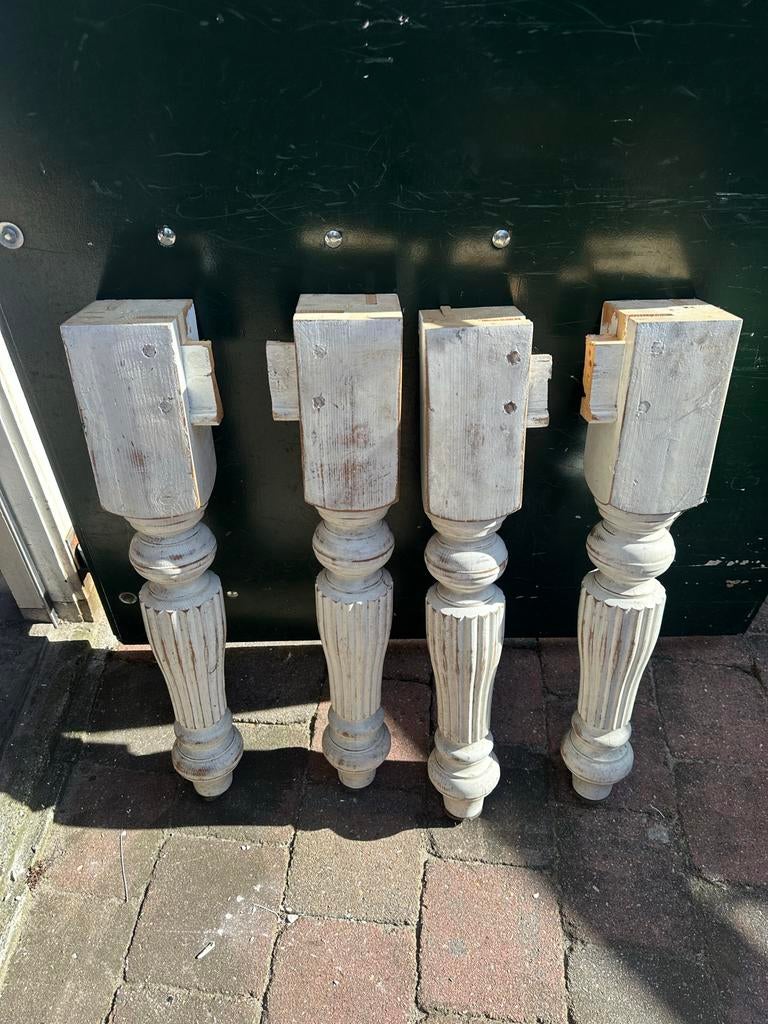 Brocante tafelpoten, Tafelpoot, Gebruikt, 50 tot 100 cm, Rond