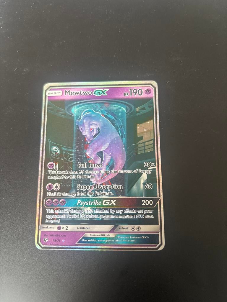 Mewtwo GX 78/73 - Pokémon Kaart, Hobby en Vrije tijd, Verzamelkaartspellen | Pokémon, Ophalen of Verzenden, Zo goed als nieuw