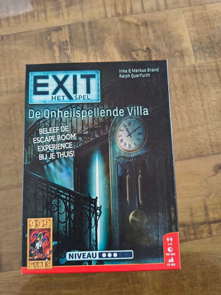 EXIT Het Spel: De Onheilspellende Villa Escaperoom, Ophalen of Verzenden