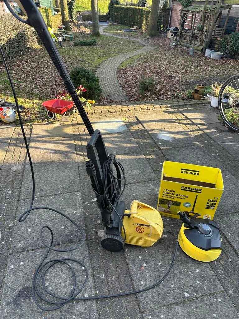 Kärcher Hogedrukreiniger Type 360 + Terrasborstel, Ophalen of Verzenden, Gebruikt, Elektrisch, Met regelbare waterdruk