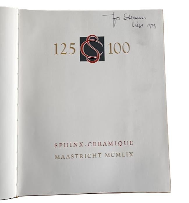 Uniek Geschied.boek: Sphinx-Céramique Maastricht (1834-1959), 20e eeuw of later, Ophalen of Verzenden, Zo goed als nieuw, J.F.E. Regout