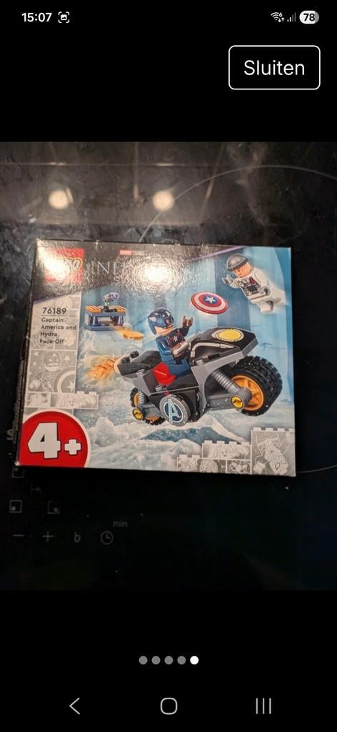 LEGO Marvel Captain America en Hydra Face-Off 76189, Verzenden, Nieuw, Complete set, Lego