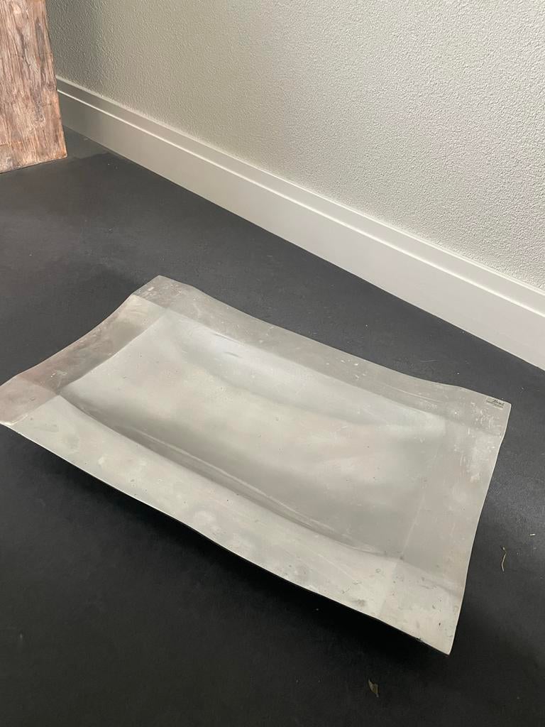 Zilveren schaal BOB - 56,7 x 36,5 cm, Huis en Inrichting, Woonaccessoires | Schalen en Manden, Overige materialen, Schaal, Ophalen of Verzenden