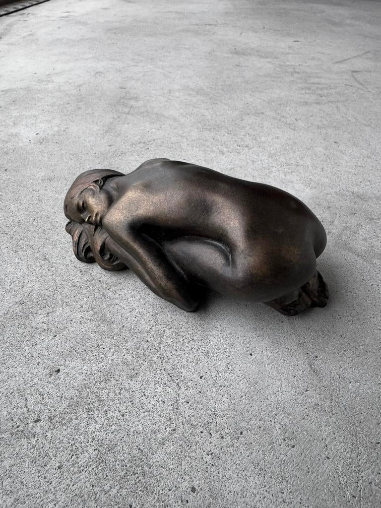 Beeld naakte vrouw art deco, Verzenden