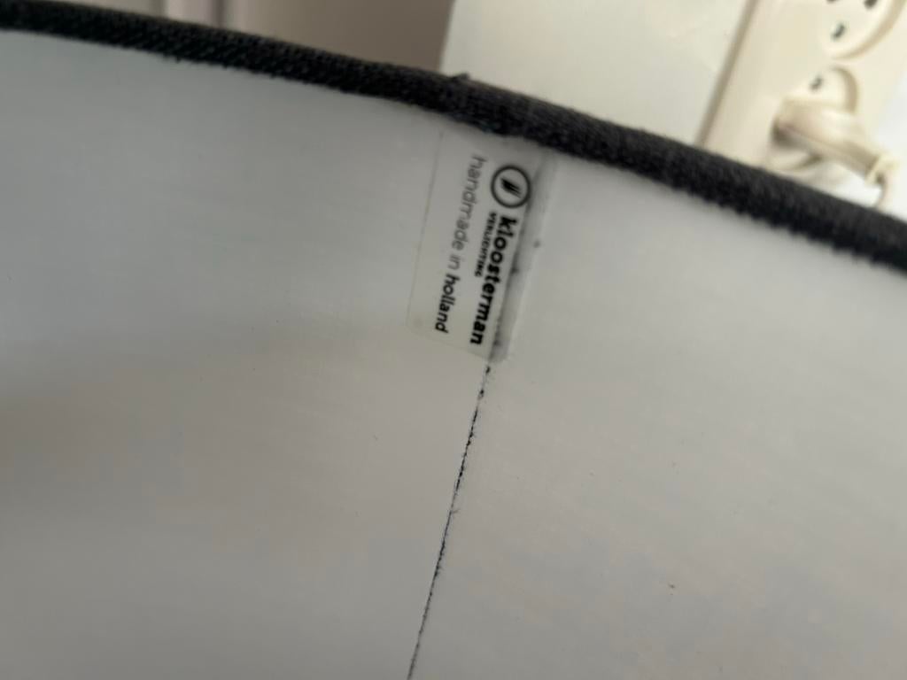 Grijze Lampenkap - Kloosterman Verlichting, Huis en Inrichting, Lampen | Vloerlampen, Zo goed als nieuw, Minder dan 100 cm, Stof