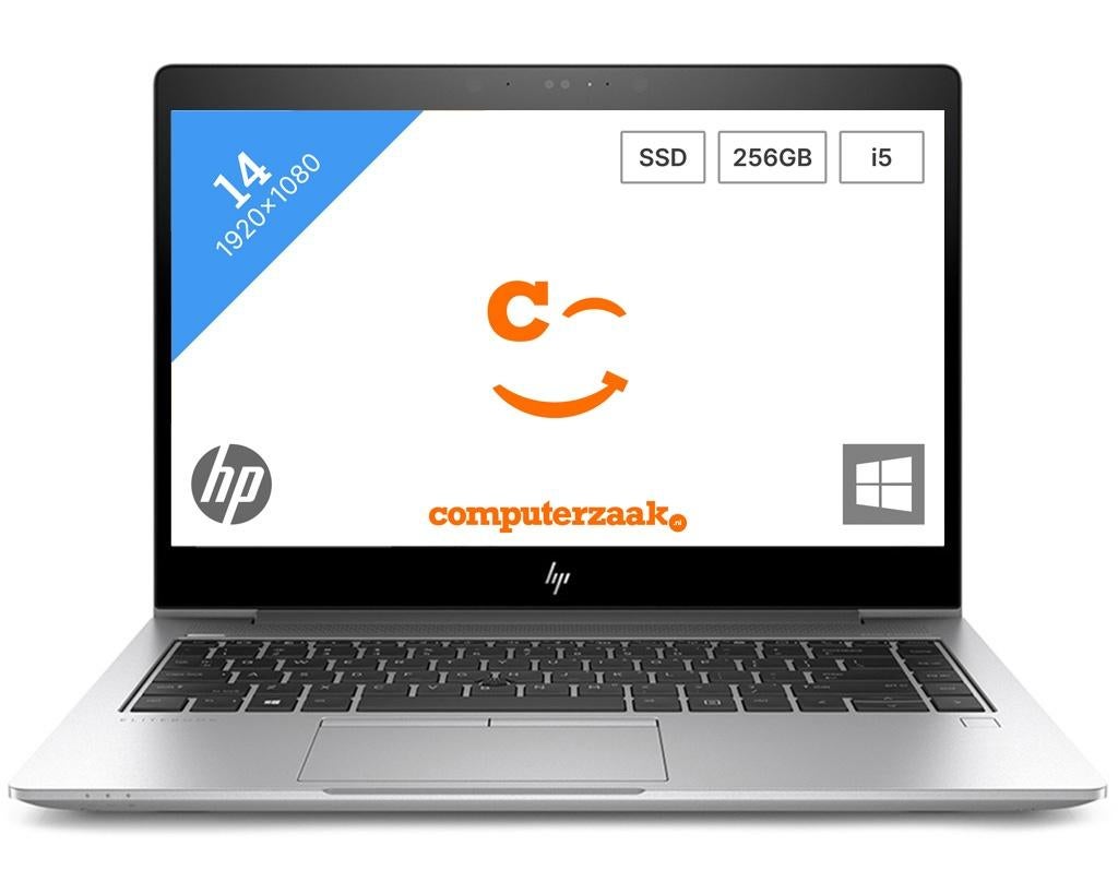 HP EliteBook 840 G5/Intel Core i5 1.7GHz/8GB/256GB SSD, 256 GB, 2 tot 3 Ghz, Qwerty, 8 GB