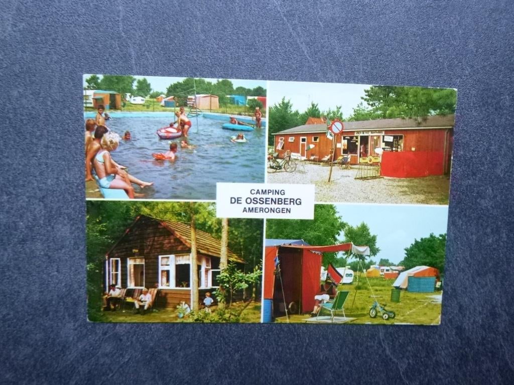 Amerongen, camping de Ossenberg/zwembad 1972, Verzenden, 1960 tot 1980, Gelopen, Noord-Brabant