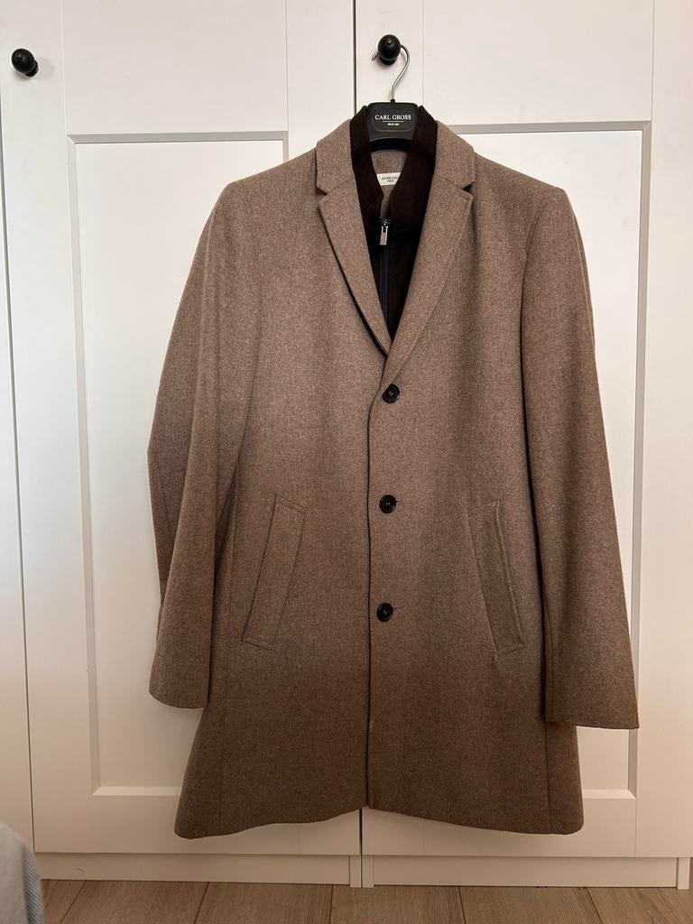 Seven Dials London wollen jas mt. 50, Ophalen of Verzenden, Zo goed als nieuw, Maat 48/50 (M), Beige