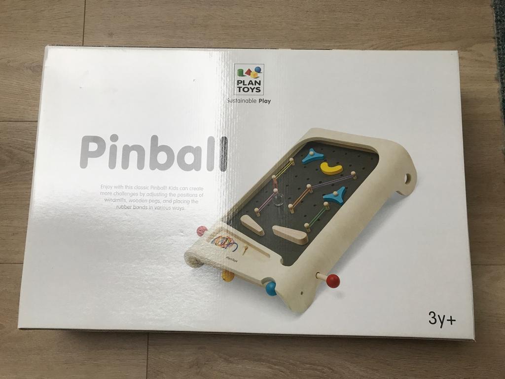Houten speelgoed Plan Toys Pinball Flipperkast, Ophalen of Verzenden, Zo goed als nieuw, Overige typen