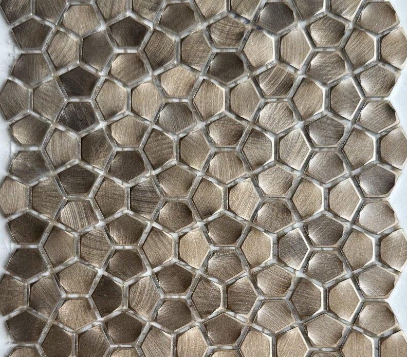 Grazy Pattern Gold | Mozaiek, Overige materialen, Wandtegels, Nieuw, Ophalen of Verzenden