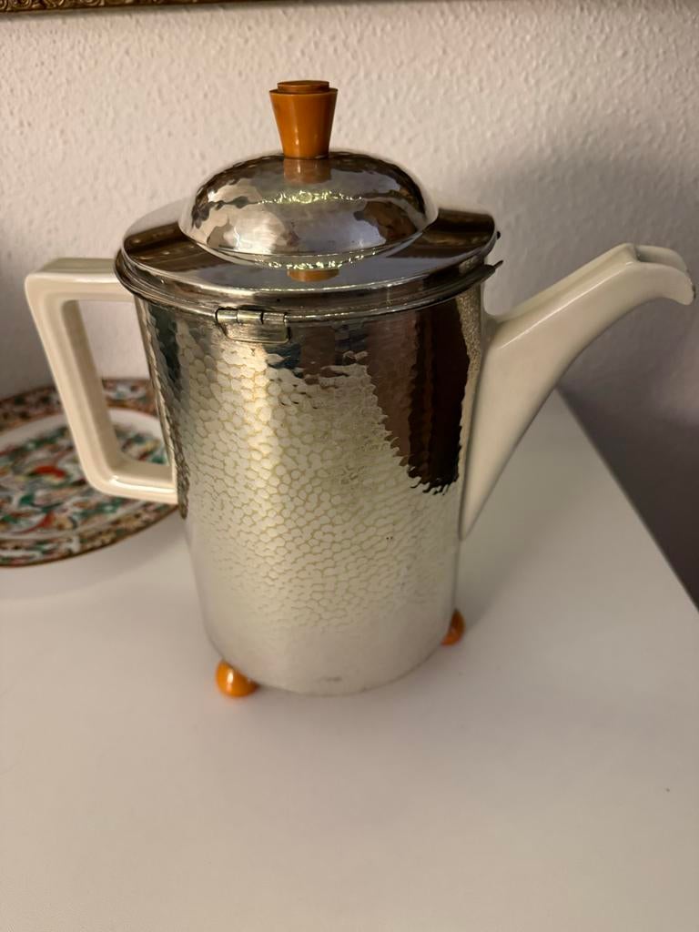 Zeldzame Art Deco geisoleerde Koffiepot, Ophalen of Verzenden