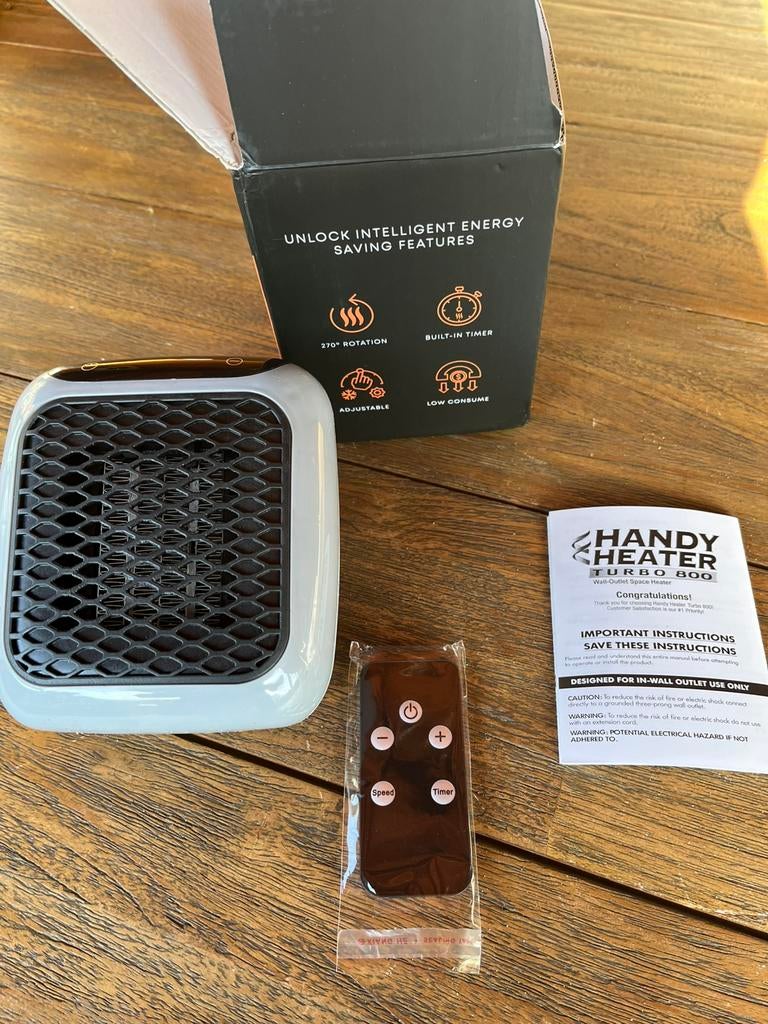 Kacheltje 800 Watt, Witgoed en Apparatuur, Ophalen of Verzenden, Tafelventilator