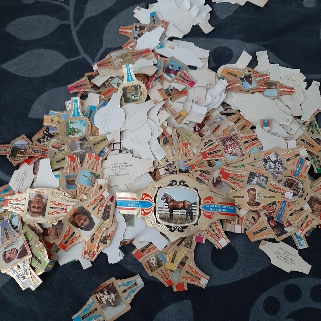 Sigarenbandjes complete serie zak vol, Ophalen of Verzenden, Gebruikt