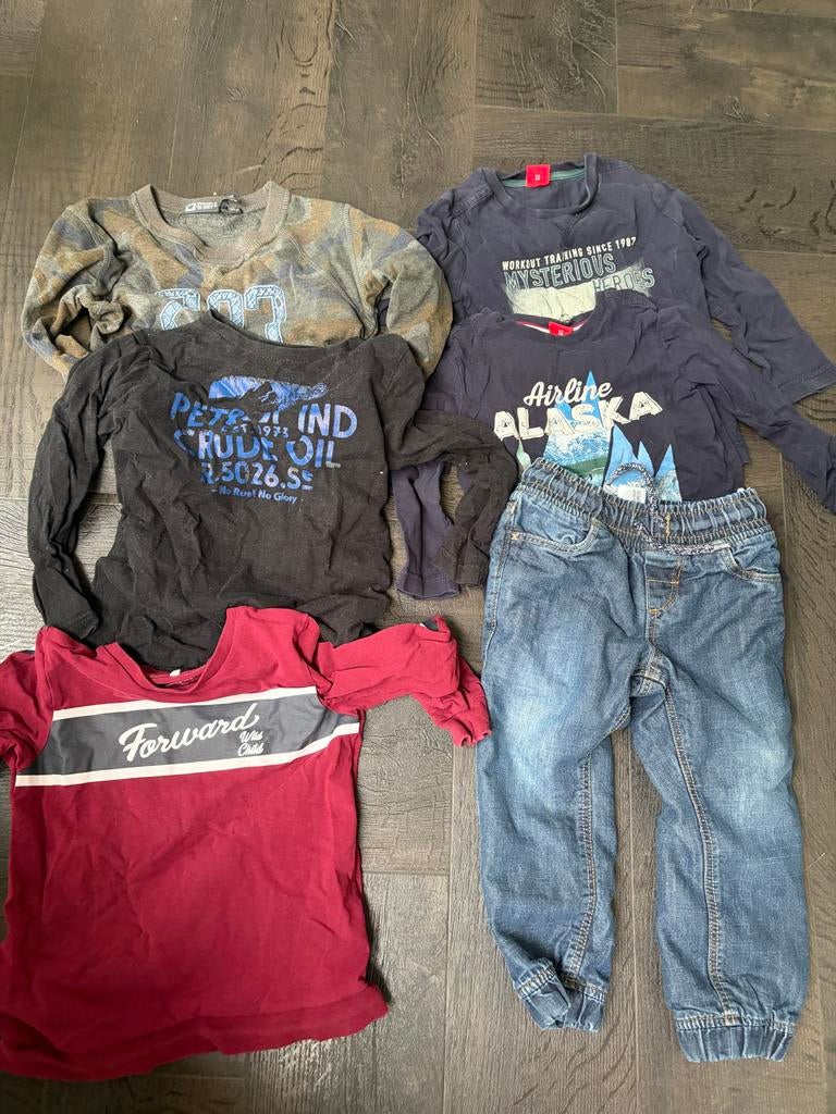 Kledingpakket maat 92/98 met rugtas, Ophalen of Verzenden, Gebruikt, Jongen