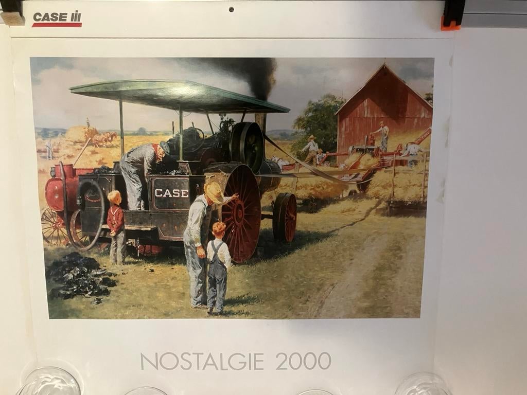 Case IH Nostalgie kalender 2000 met 13 oude afbeeldingen, Verzamelen, Ophalen of Verzenden, Zo goed als nieuw, A1 t/m A3