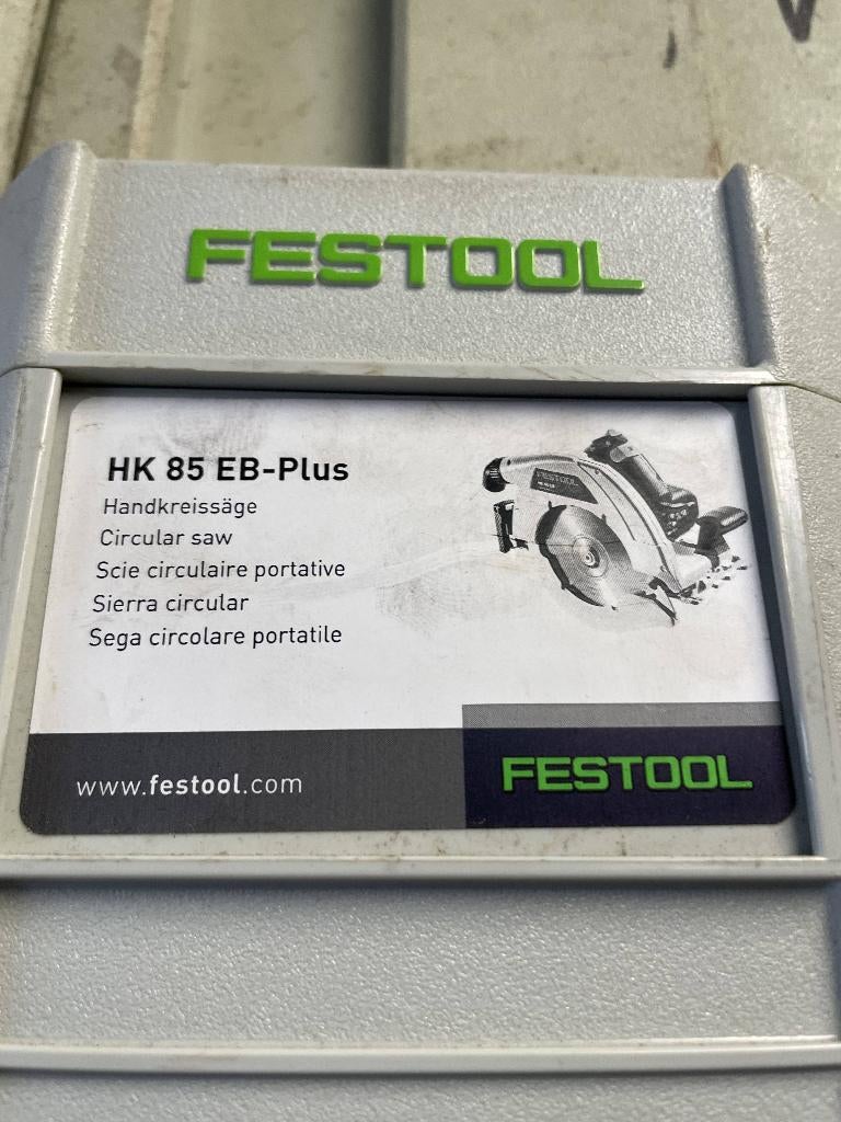 hk 85 eb plus festool, Cirkelzaag, Ophalen of Verzenden, Zo goed als nieuw, 30 tot 70 mm