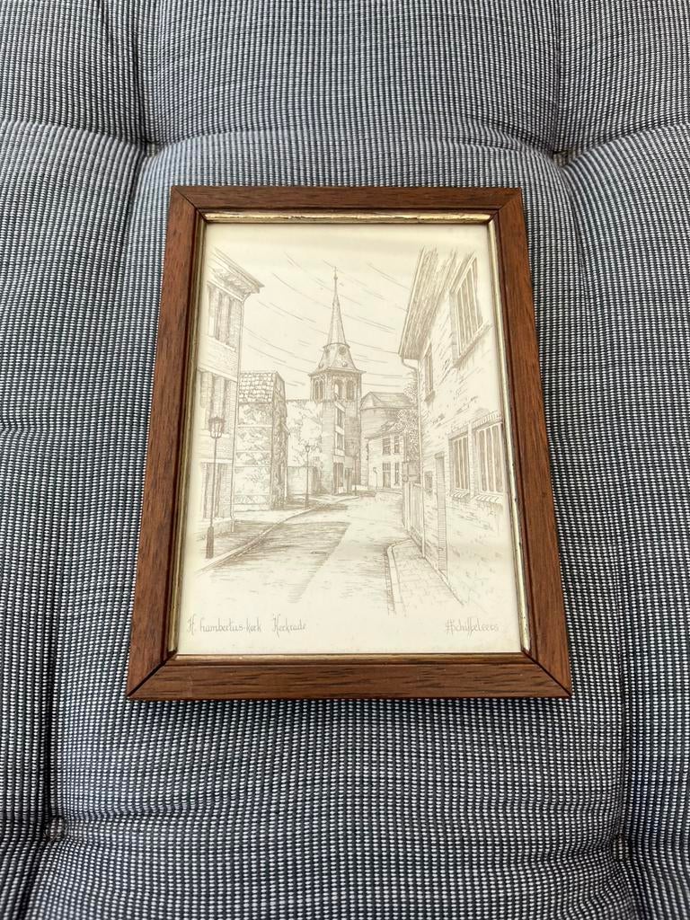 Pentekening van H. Schiffeleers - H. Lambertus-kerk Kerkrade, Ophalen of Verzenden