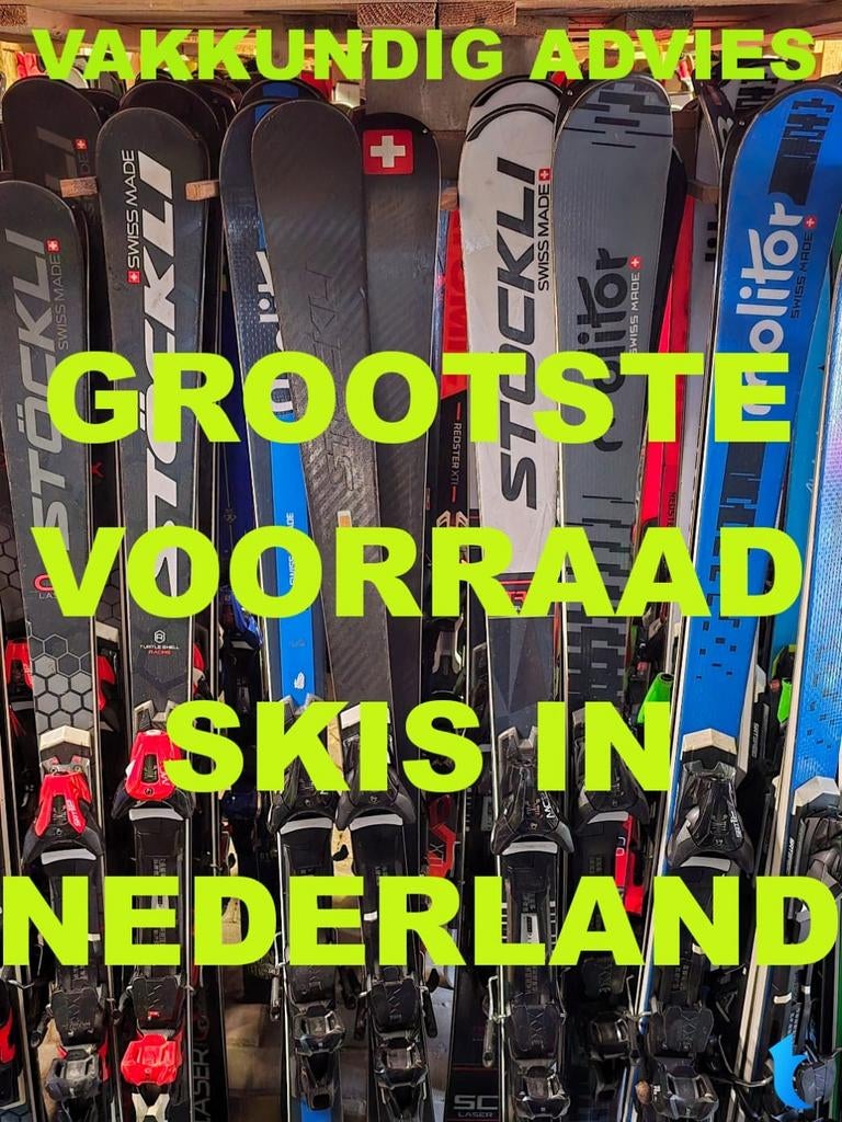 GROOTSTE GOEDKOOPSTE VOORRAAD SKIS EN SKI SCHOENEN, Ophalen of Verzenden, Zo goed als nieuw, Carve, Skiën