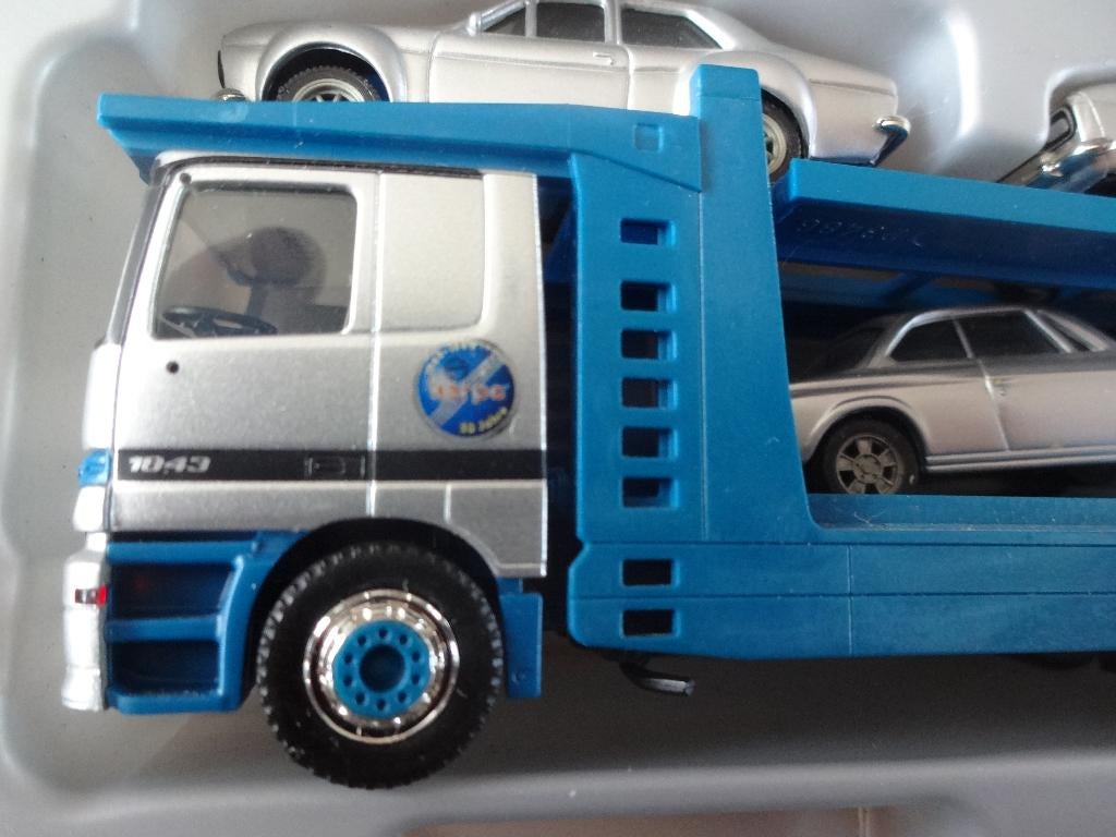 Herpa Mercedes Actros autotransporter jubileumuitgave 50jr, Ophalen of Verzenden, Nieuw, Bus of Vrachtwagen, Herpa