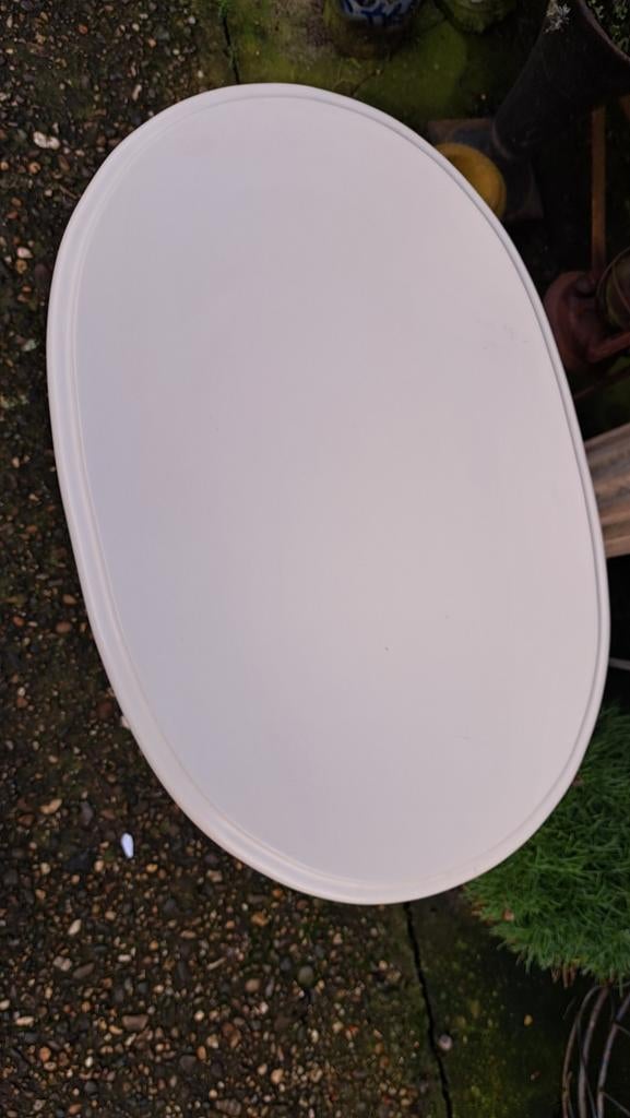 Landelijk bijzettafeltjes met lectuurbak, Huis en Inrichting, Tafels | Bijzettafels, Ophalen, Zo goed als nieuw, Rechthoekig, Hout