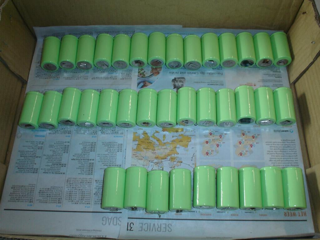 fietsaccu cellen 24 volt banaan accu, Ophalen of Verzenden, Zo goed als nieuw